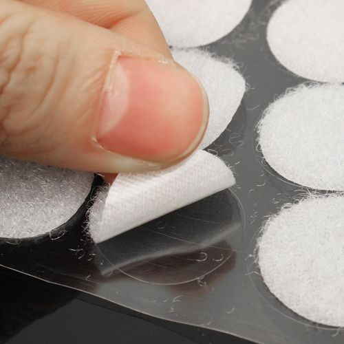 1000PCS Round Coins Dots Self Adhesive Coin Hook Loop Stick On Tape Discs Circle # 10mm