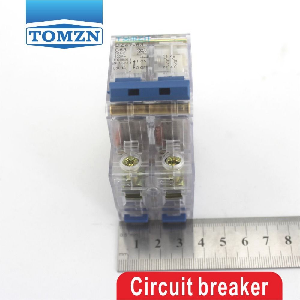 32A Breaker 2P Transparent Case MCB Mini Circuit