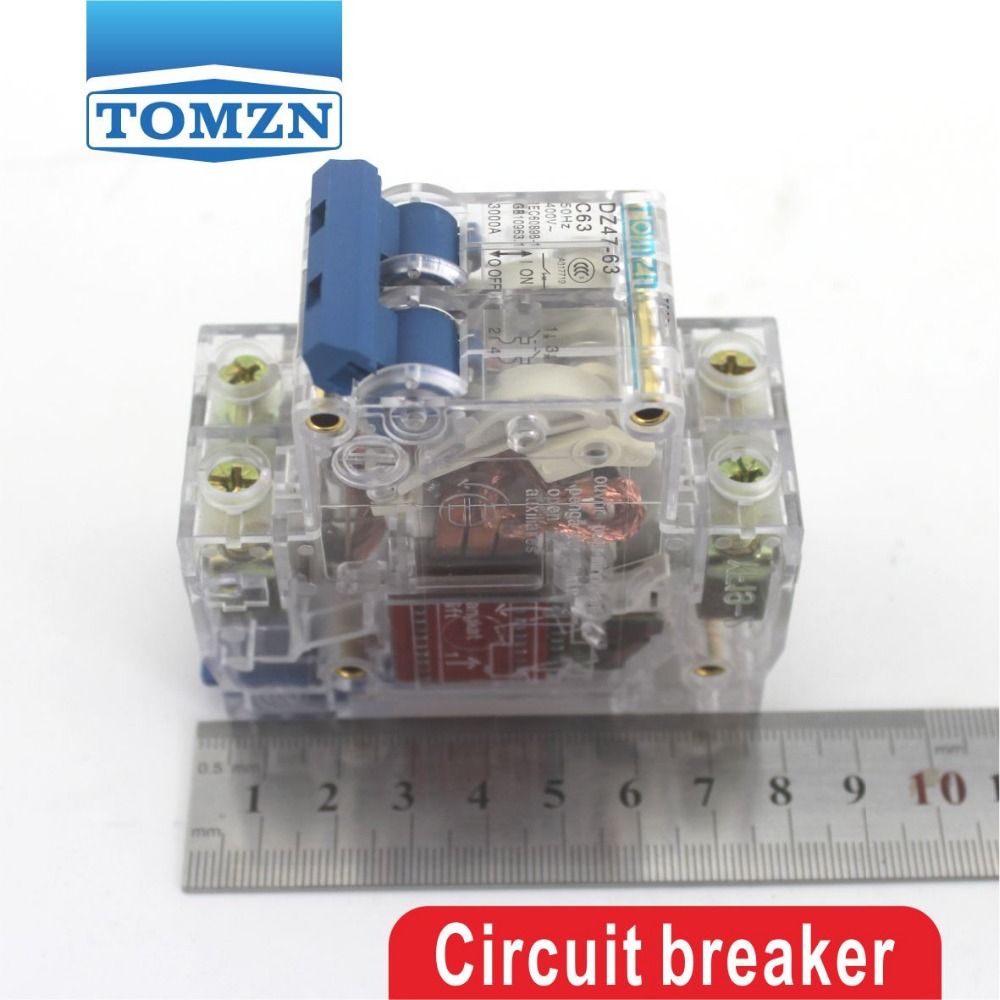 32A Breaker 2P Transparent Case MCB Mini Circuit