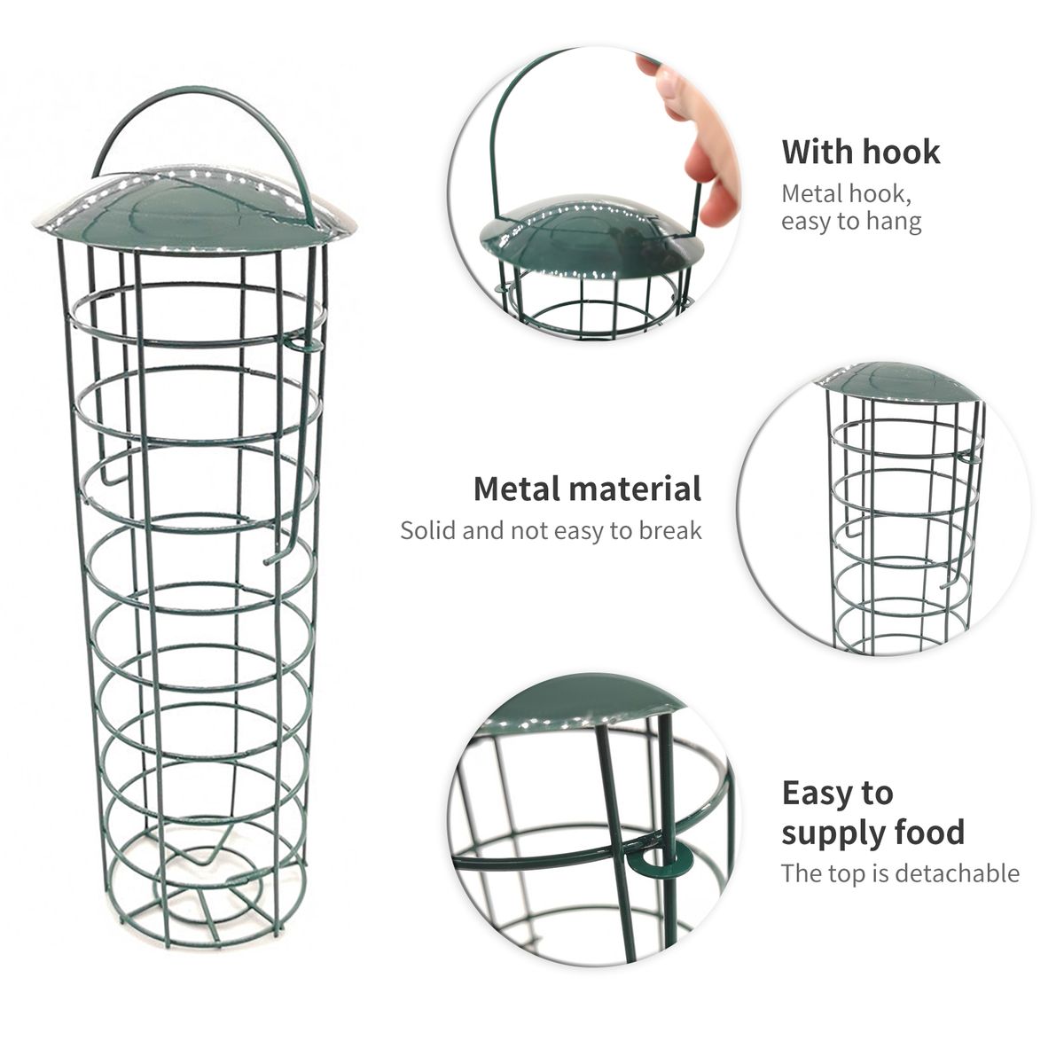 Bird Feeder Metal Bird Feeder Outdoor Hanging Bird Feeder