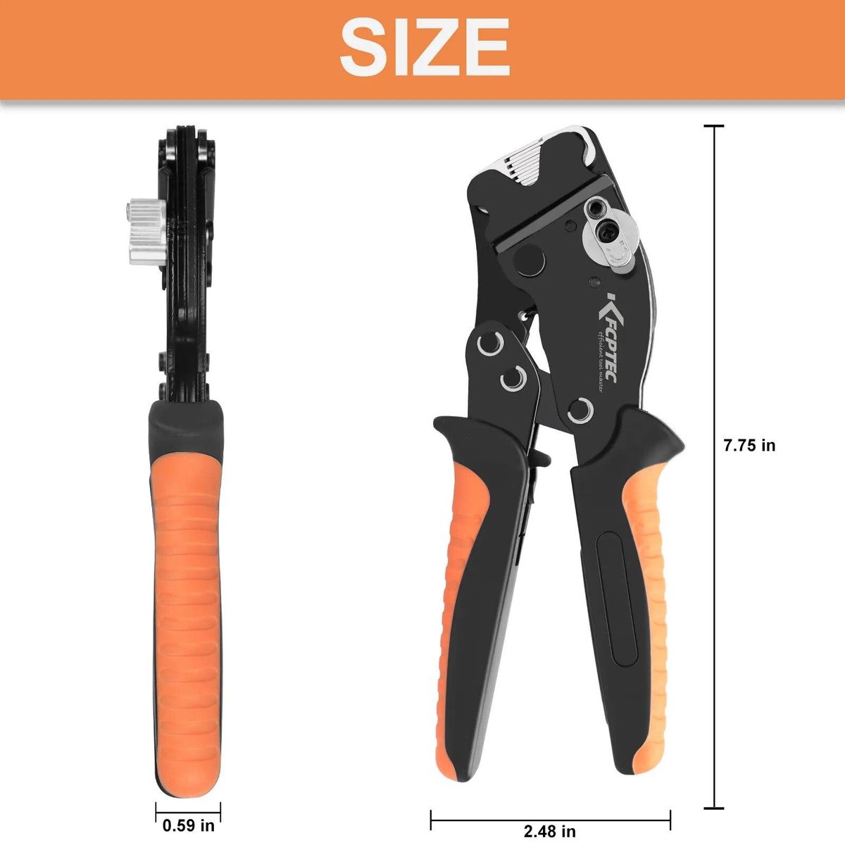 Tubular Terminal Crimping Tools Adjust Knob Control Crimping
