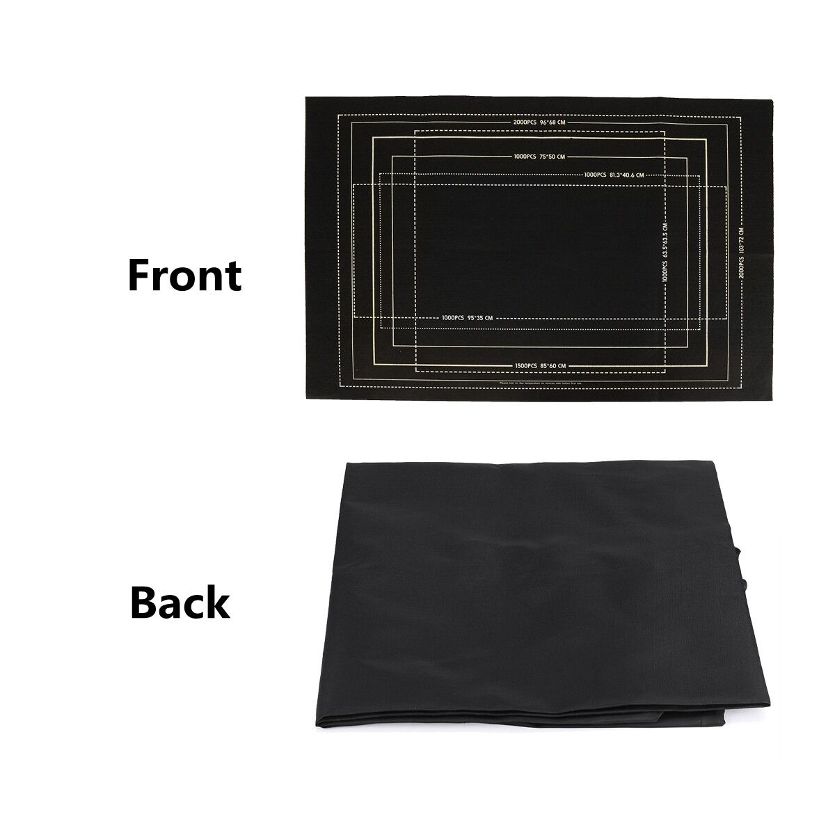 Black Jigsaw Storage Blanket Jigsaw Storage Mat Felt Jigsaw Blanket 80x120cm With Tools For Up To 2000 Ppieces Puzzle Black