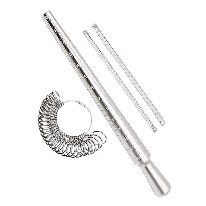 Metal Ring Sizer Measurement Finger Ring Gauge US Sizes Of 0 To13