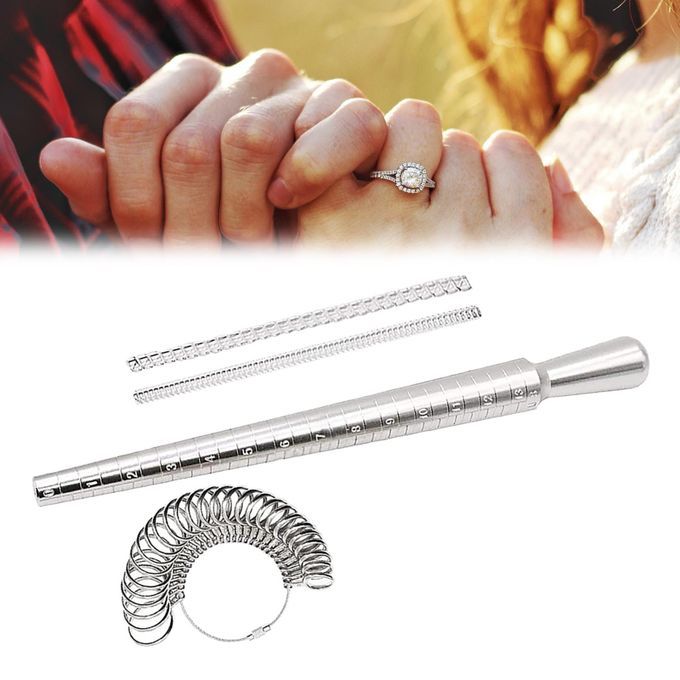 Metal Ring Sizer Measurement Finger Ring Gauge US Sizes Of 0 To13