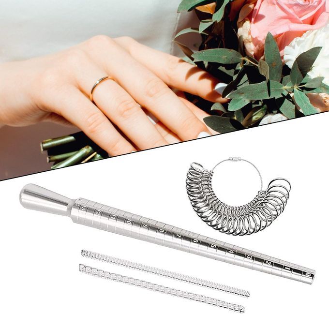 Metal Ring Sizer Measurement Finger Ring Gauge US Sizes Of 0 To13