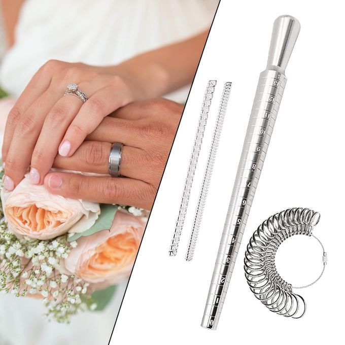Metal Ring Sizer Measurement Finger Ring Gauge US Sizes Of 0 To13