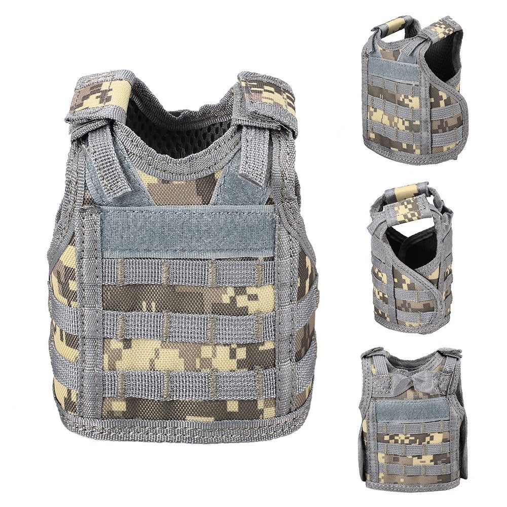 3 Pack Tactical Beer Vest Military Molle Mini Miniature