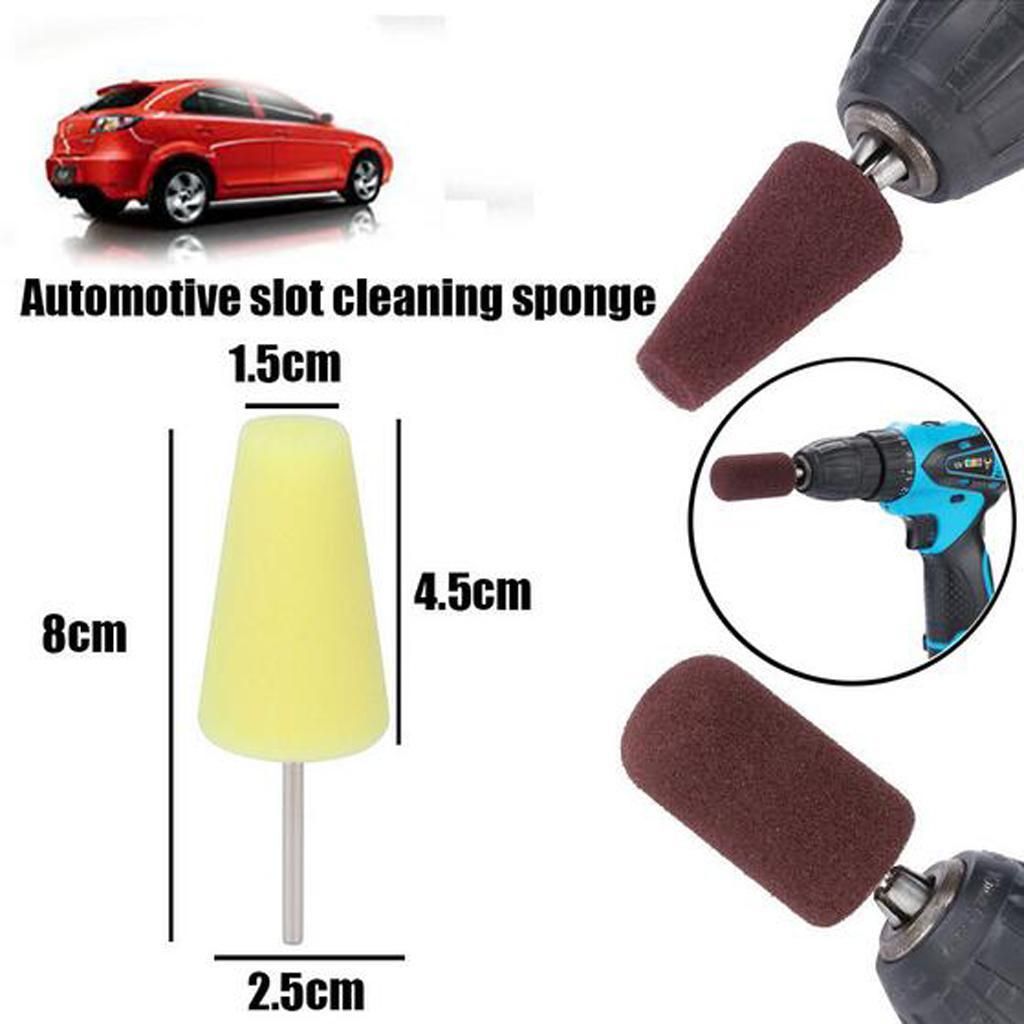 CYLINDER SPONGE MOUS PAD POLISHING PAD TOOL On WHEEL For AUTO CAR CARE