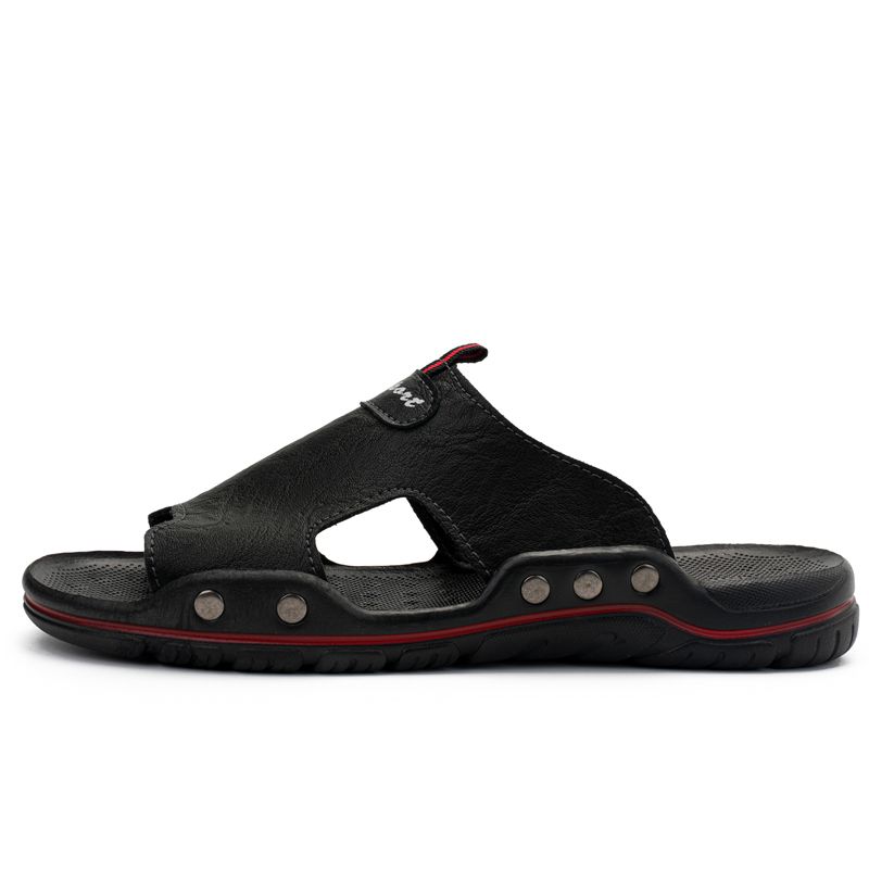 Men's Casual Fashion Leather Climbing Hiking Covered Toe Sandals