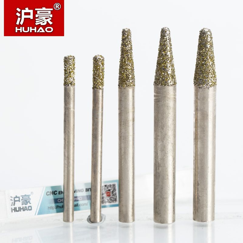 Huhao 1pc Stone Engraving Machine Cutter Milling Cutter