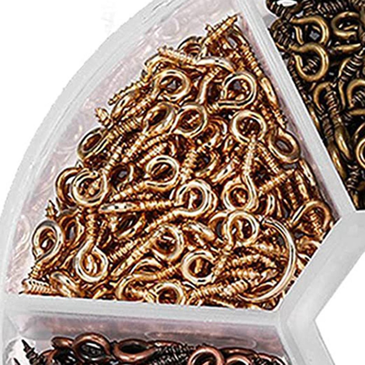 600Pcs Small Screw Eye Pins, Jewelry Accessory Metal Screw