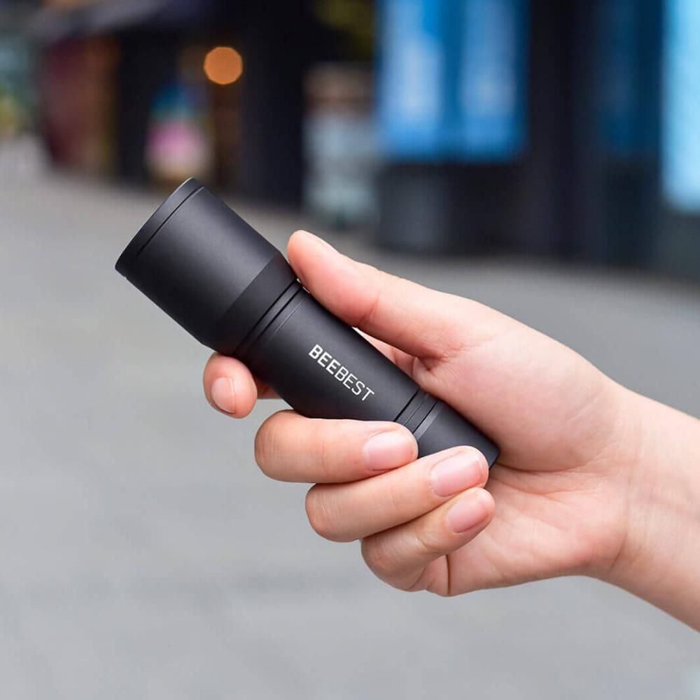 BEEBEST Portable Flashlight Lightweight AAA Batteries Flashlight SOS Portable Mini Rechargable 3 Lighting Mode Waterproof Flashlight Mini LED Flashlight For Camping Night Lighting