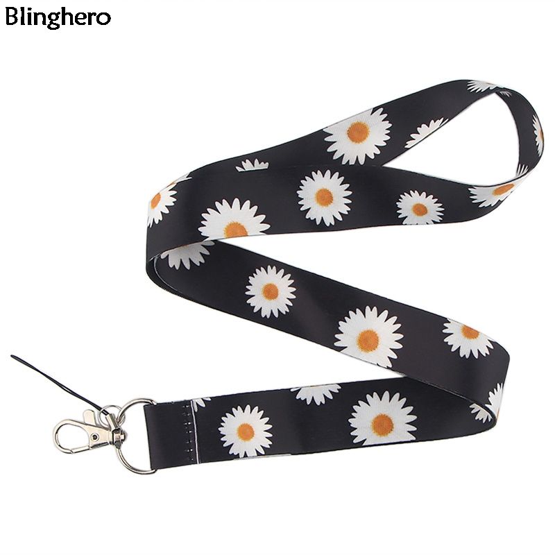 Blinghero Daisy Flower Lanyards For Keys Phone Neck Strap