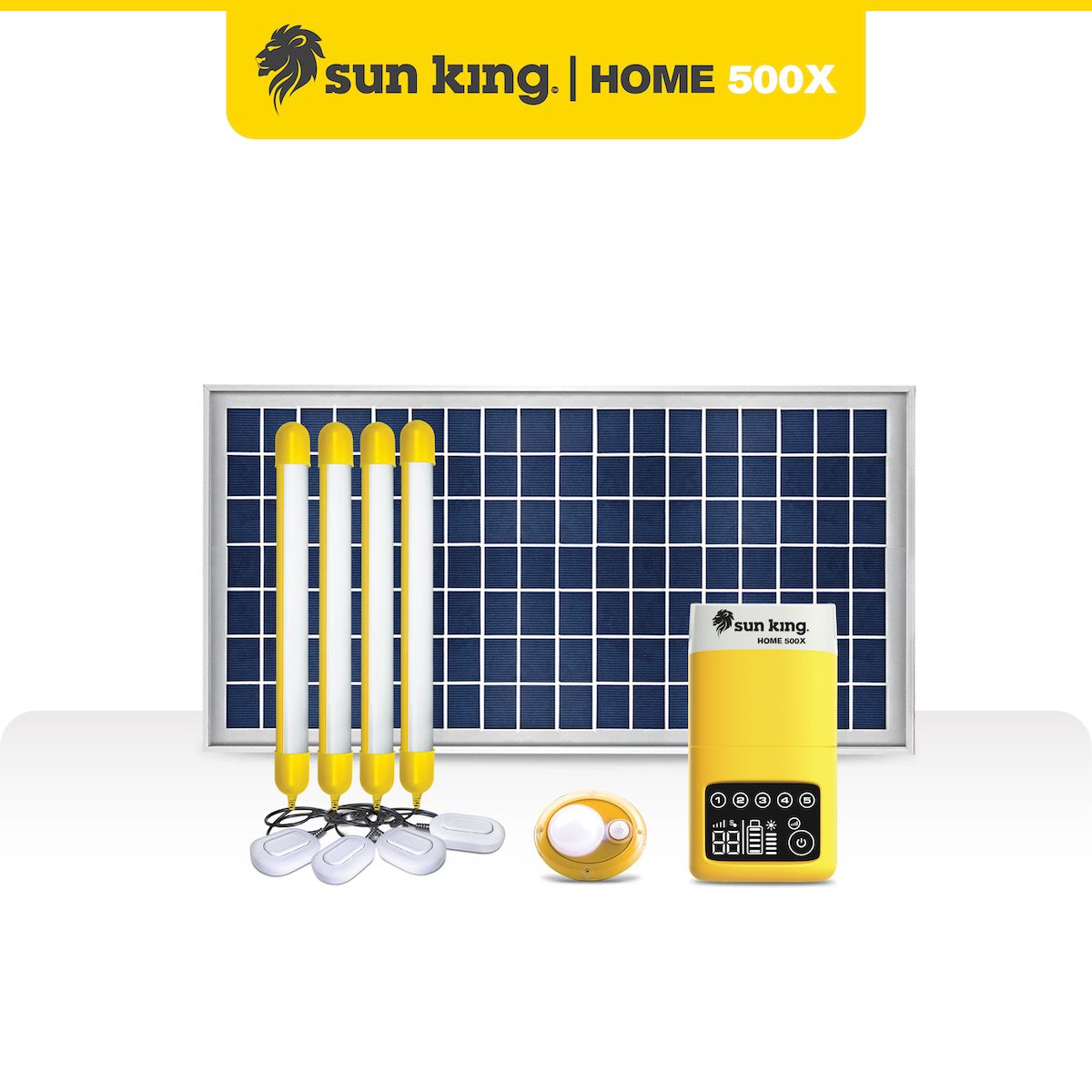 Home 500X Plus Solar Home Light System - Yellow