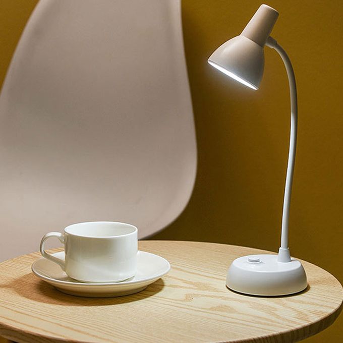 LED Night Bedside Table Lamp Reading Light Recharge - White