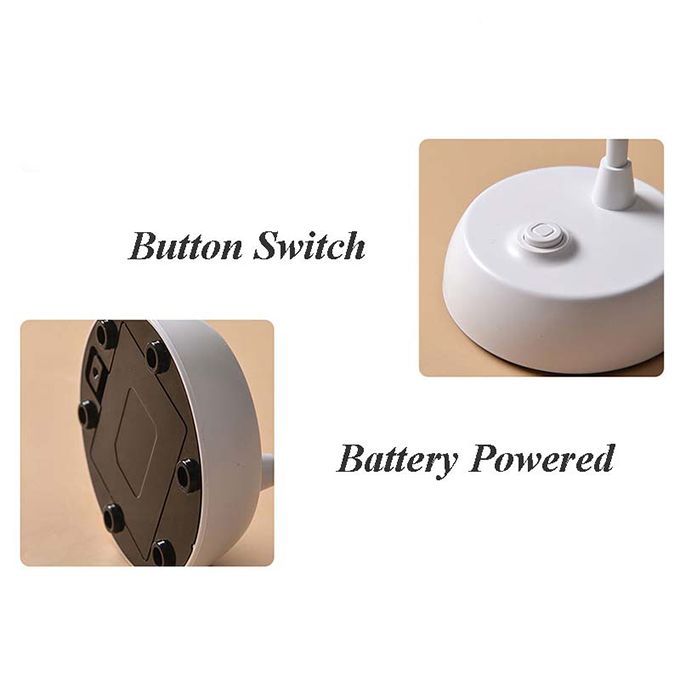 LED Night Bedside Table Lamp Reading Light Recharge - White