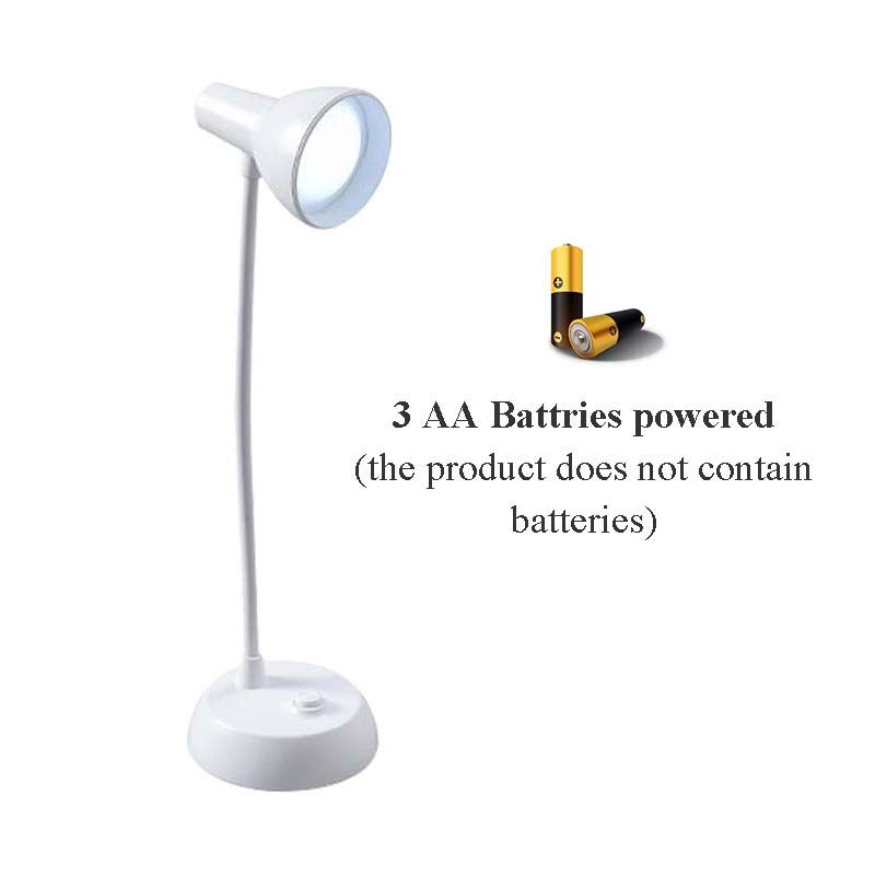 LED Night Bedside Table Lamp Reading Light Recharge - White