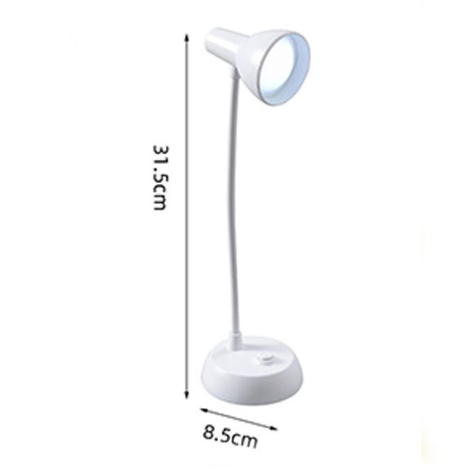 LED Night Bedside Table Lamp Reading Light Recharge - White