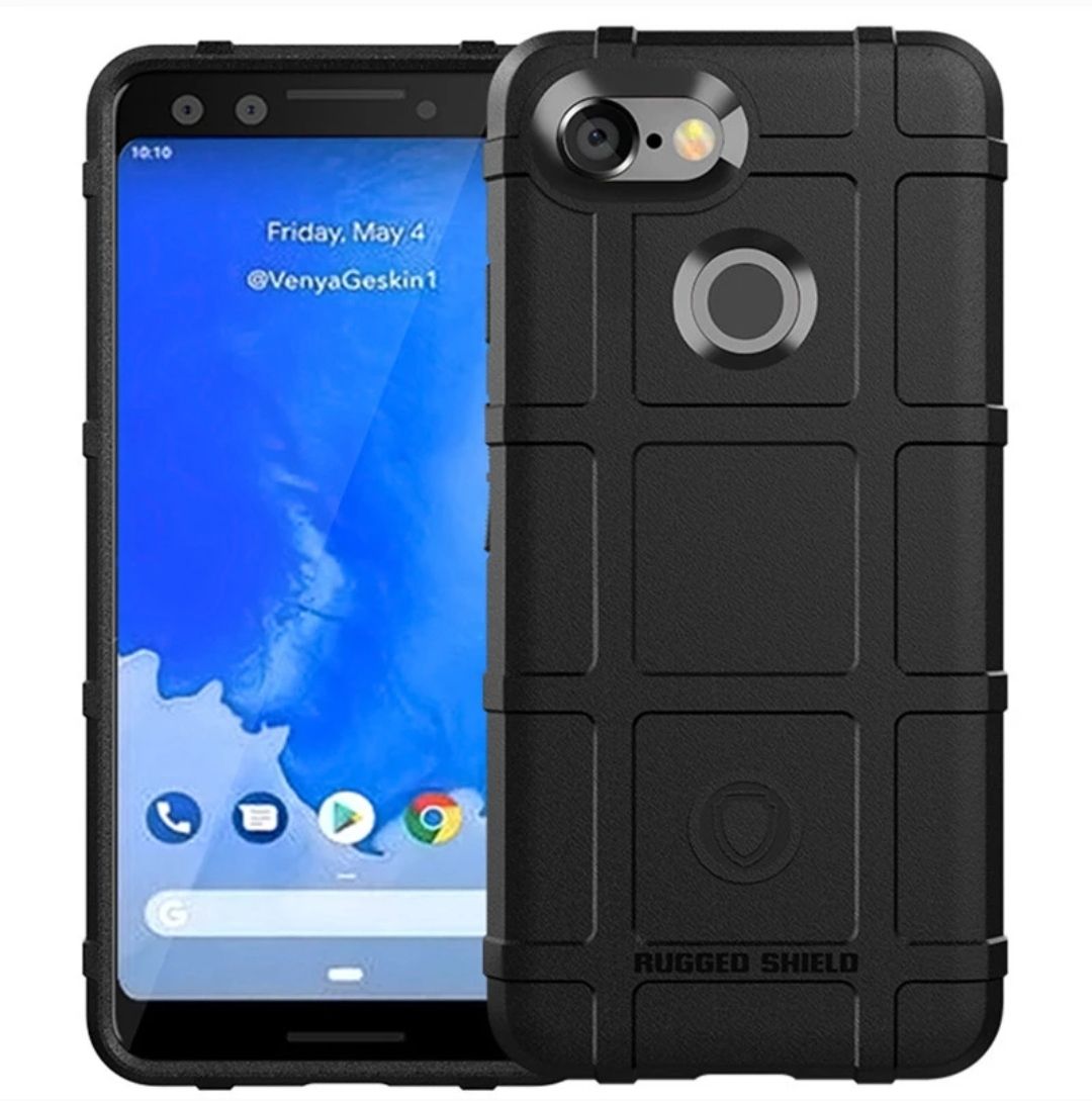 Rugged Shield Back Case For Google Pixel 3 -