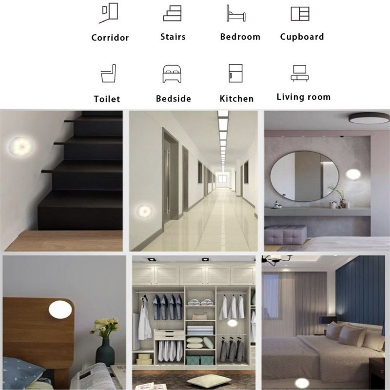 Wireless Body Induction Lamp Motion Sensor Light