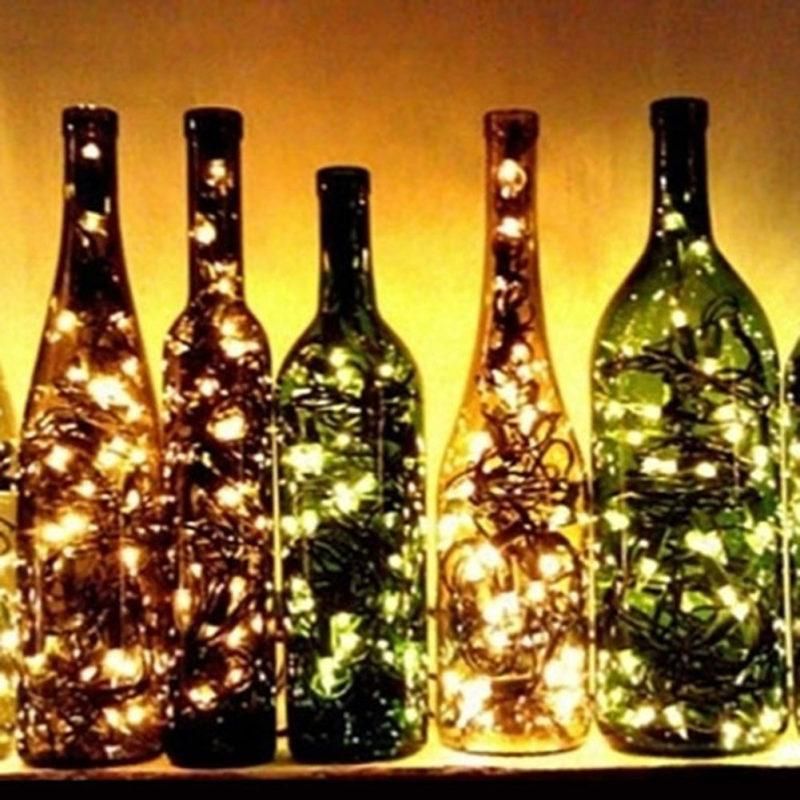 2Pcs Fairy Christmas LED String Lights Battery-Warm White