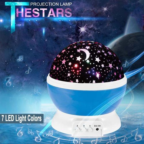 Night Star Moon Sky Starry Projector LED Light La Blue (blue