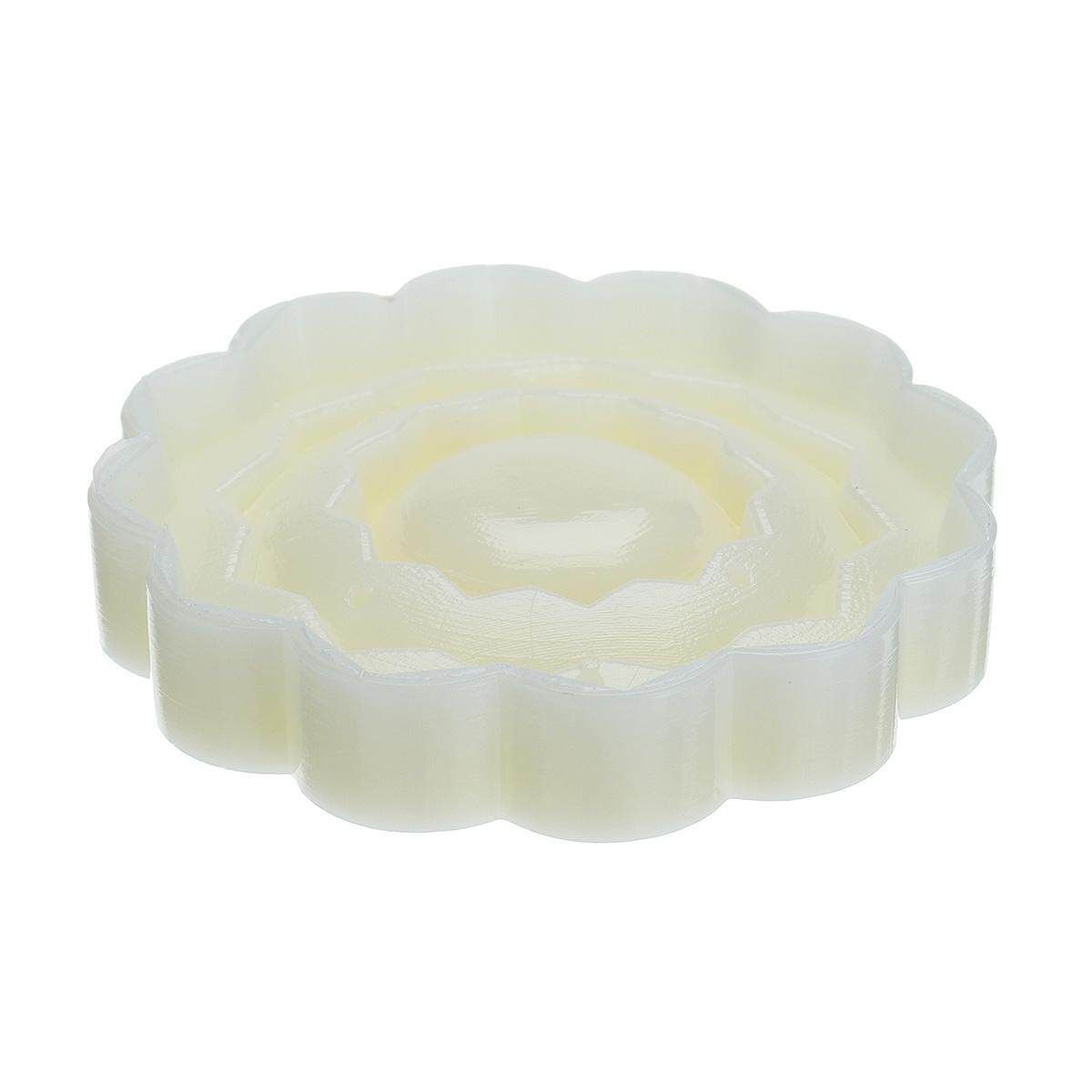 DIY Square/Round Flower Moon Cake Mold Stamp Mooncake Mould Squeezer Maker Tool 6Pcs Round / 6Pcs Square Six Round Three-dimensional Roses