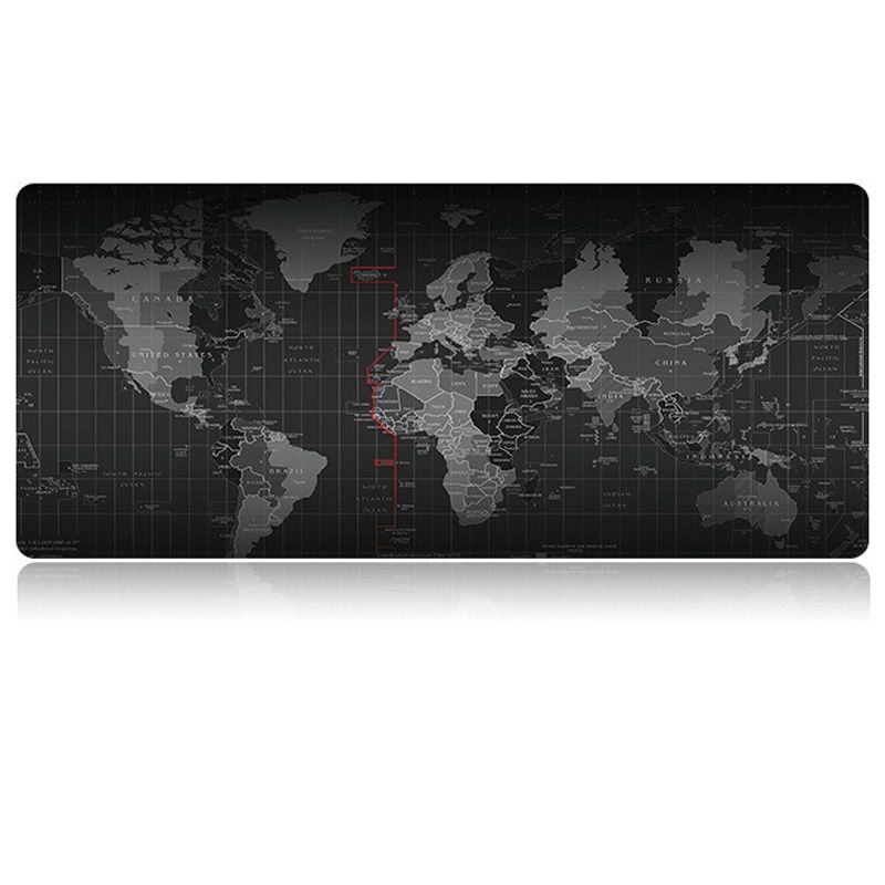 Large Anti- Wod Map Pattern Mouse Pad Keyboard Mat