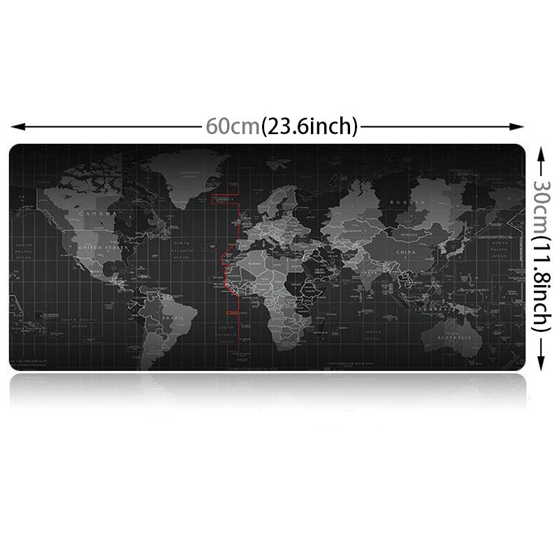Large Anti- Wod Map Pattern Mouse Pad Keyboard Mat