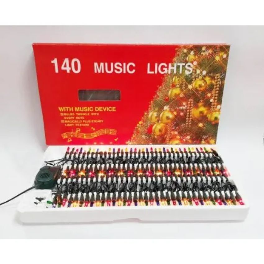 140 MUSIC LIGHTS WITH MUSIC DEVICE - Multi Colour