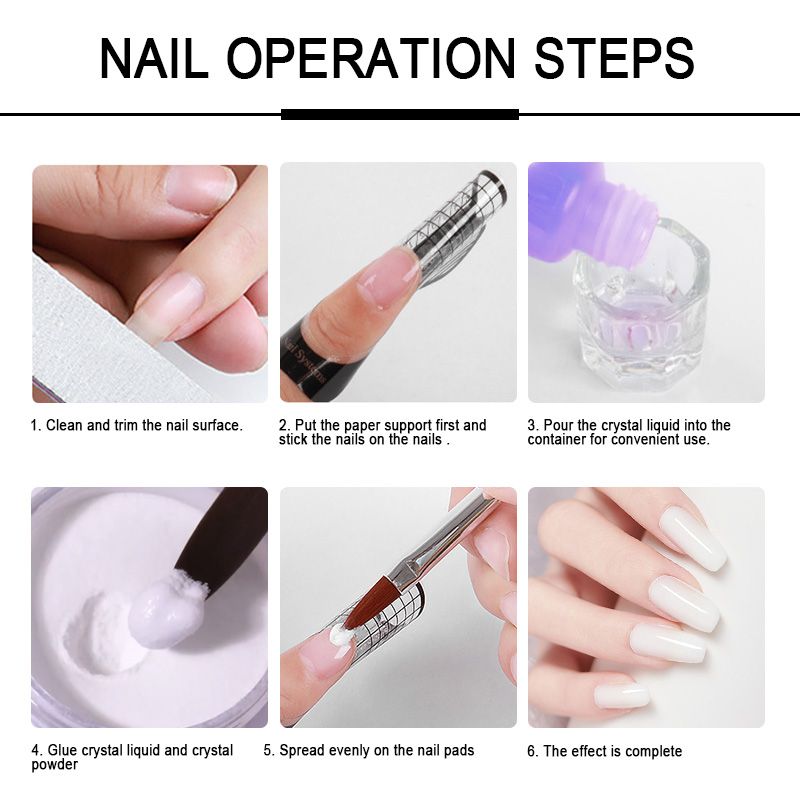 Acrylic Powder With Acrylic Liquid Manicure Set