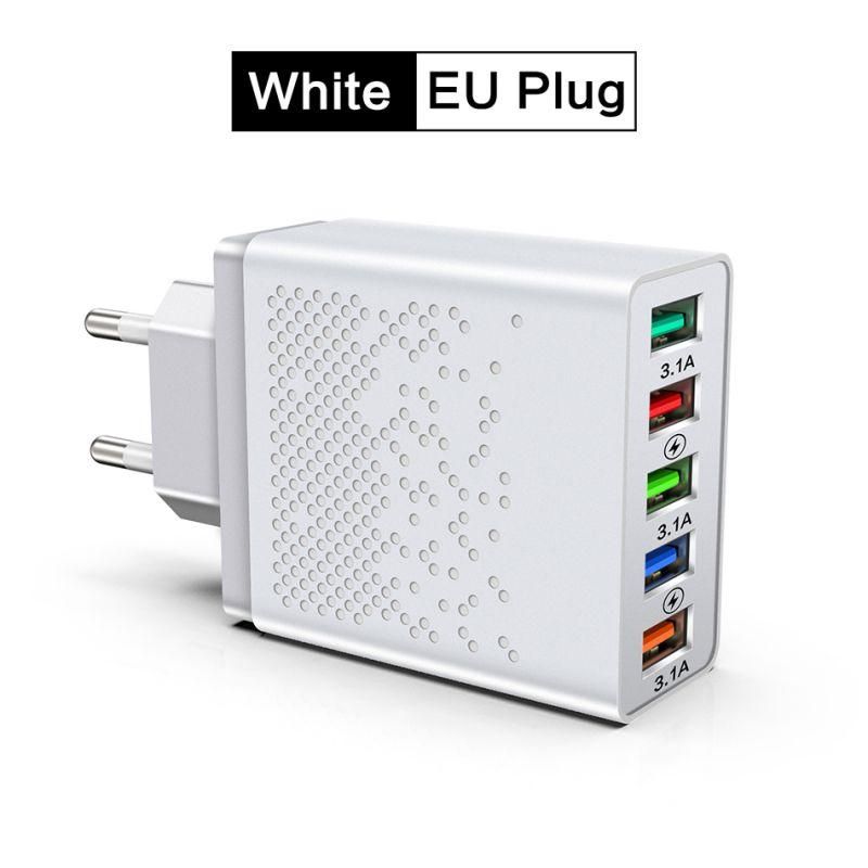 68w 5 Ports Usb Charger Adapter Mobile Phone Fast Chargi USB