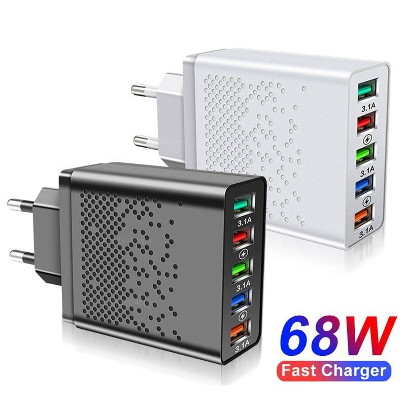68w 5 Ports Usb Charger Adapter Mobile Phone Fast Chargi USB