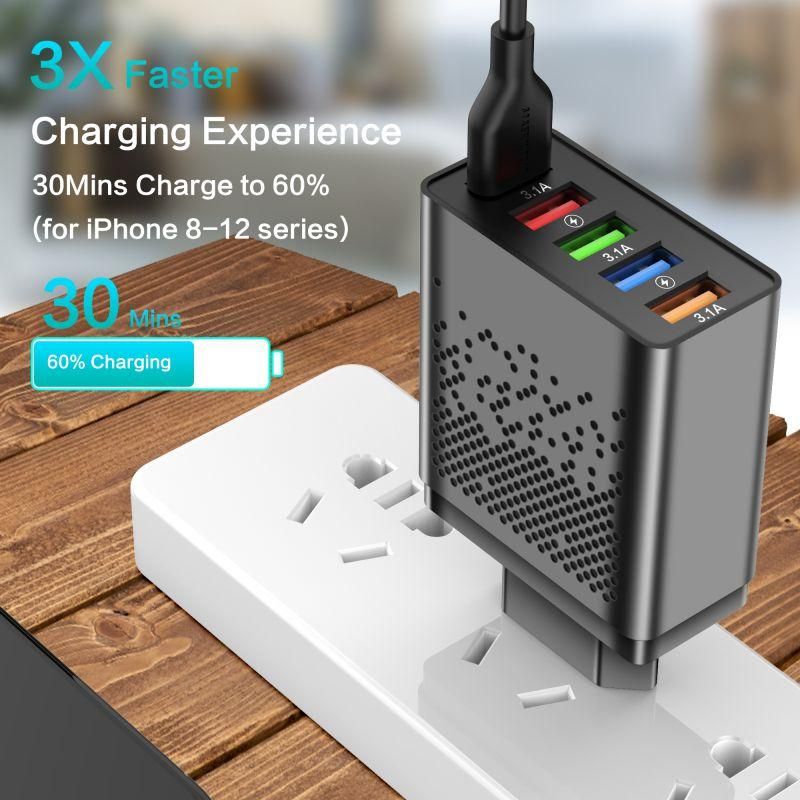 68w 5 Ports Usb Charger Adapter Mobile Phone Fast Chargi USB