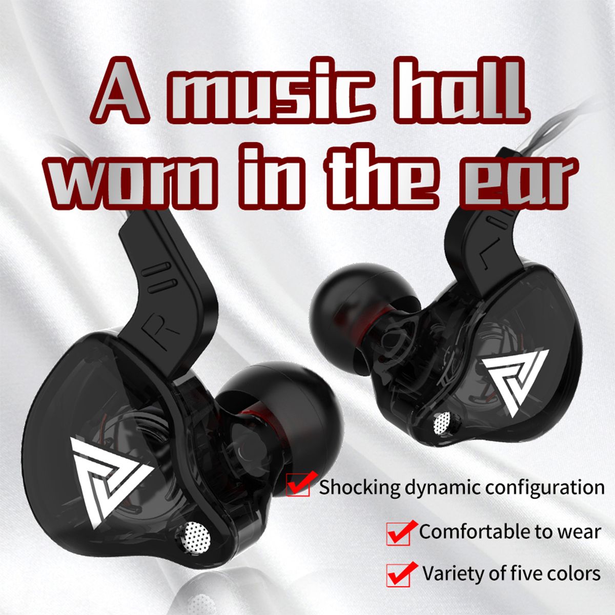 AK6 Universal 3.5mm HiFi Sport Headphones In Ear Earphone
