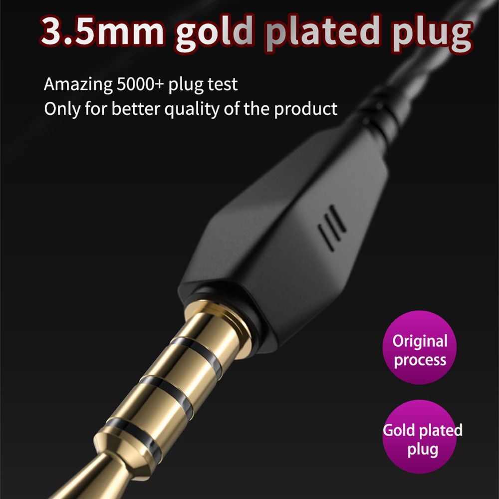 AK6 Universal 3.5mm HiFi Sport Headphones In Ear Earphone