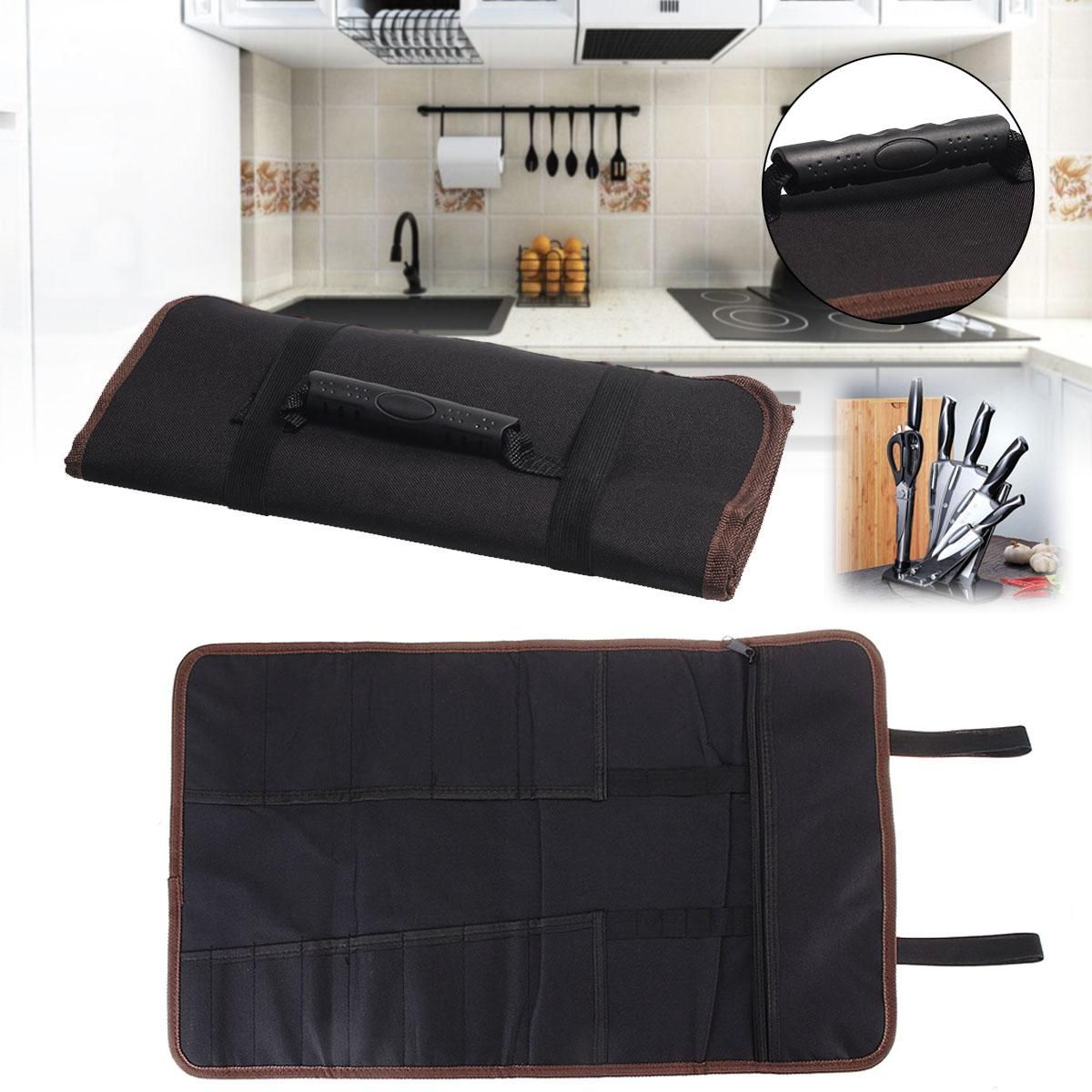 14 Pockets Chef Kn-ife Bag Roll Bag Carry Case Bag Kitchen Portable Storage