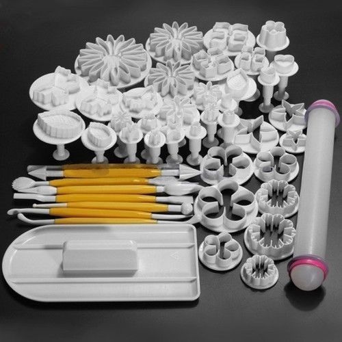 46 PCS Fondant Cake Sugarcraft Decorating Kit
