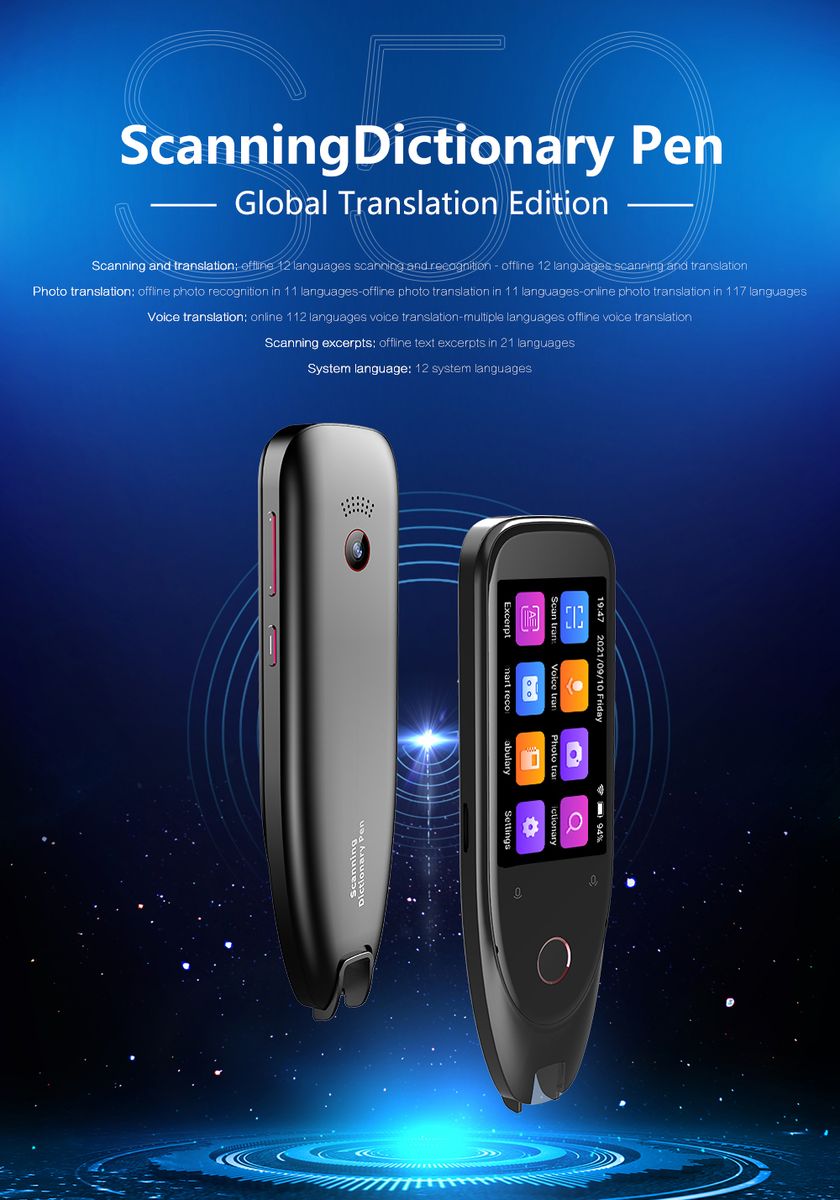 Globle Translation Scanning Dictionary Pen-Black