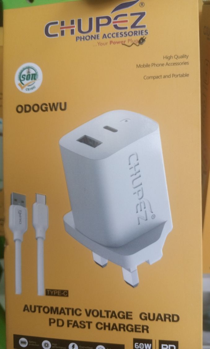 ODOGWU 60W SUPER FAST CHARGER TYPE C AND MICRO USB
