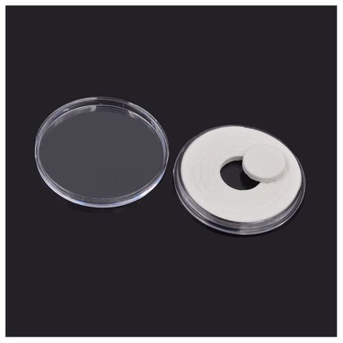 60 Pcs 46mm Coin Cases Capsules Holder Plastic Storage