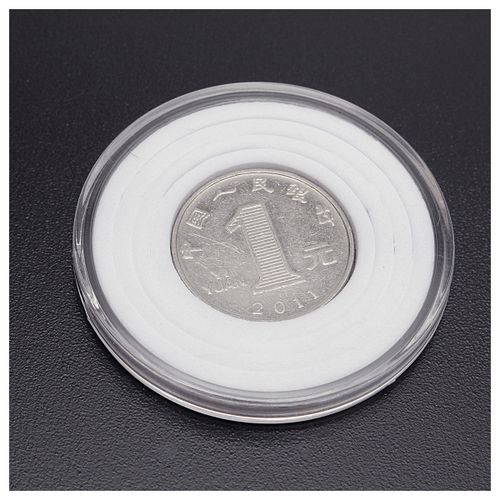 60 Pcs 46mm Coin Cases Capsules Holder Plastic Storage