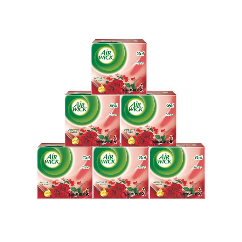 Drummer Gel Air Freshener Rose - Pack Of 6