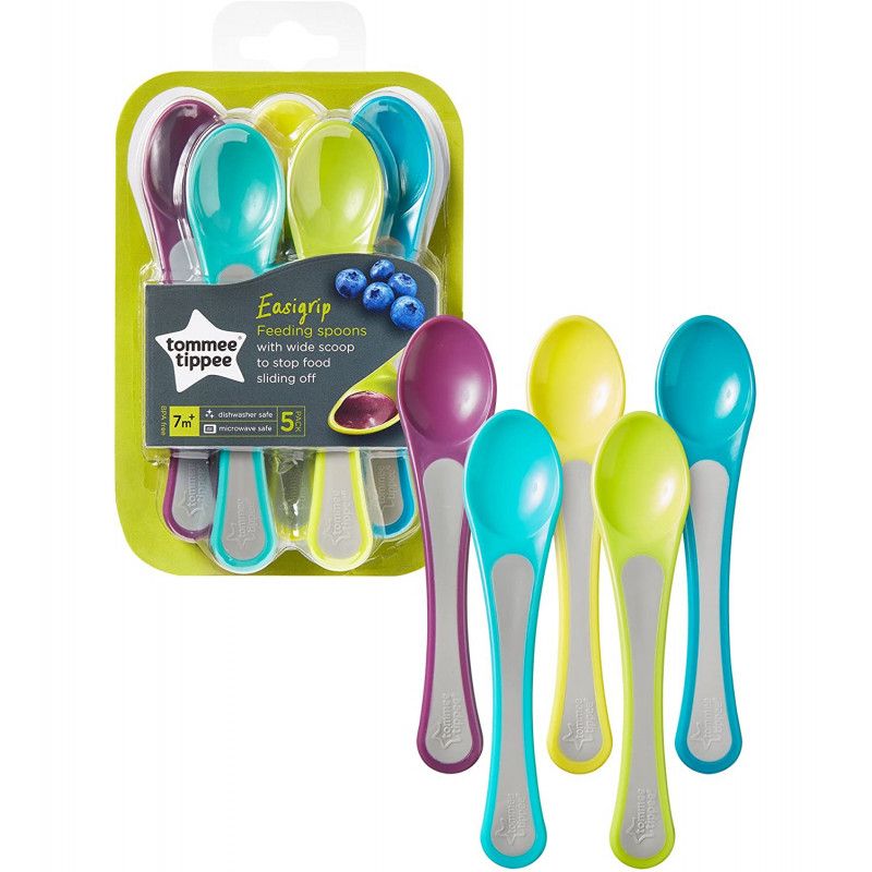 Easy Grip Feeding Spoons 5pk