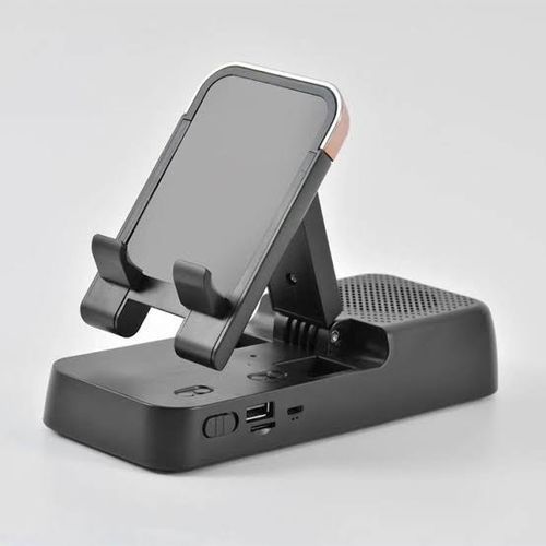 3 In 1 Phone Holder With Bluetooth Speaker And Powerbank And Free Keyholder