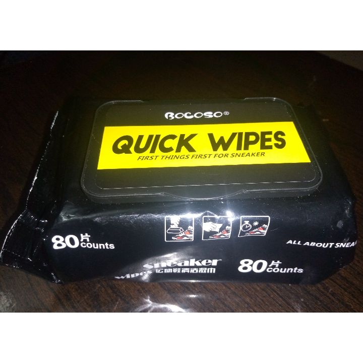 1 PACK / 80PCS QUICK SHOE WIPE
