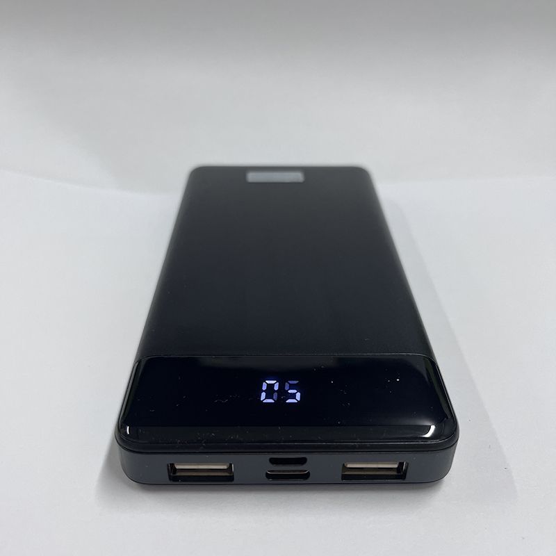 J84 Black 10000Mah Digital Dynamic Display Power-Bank Fast Charging