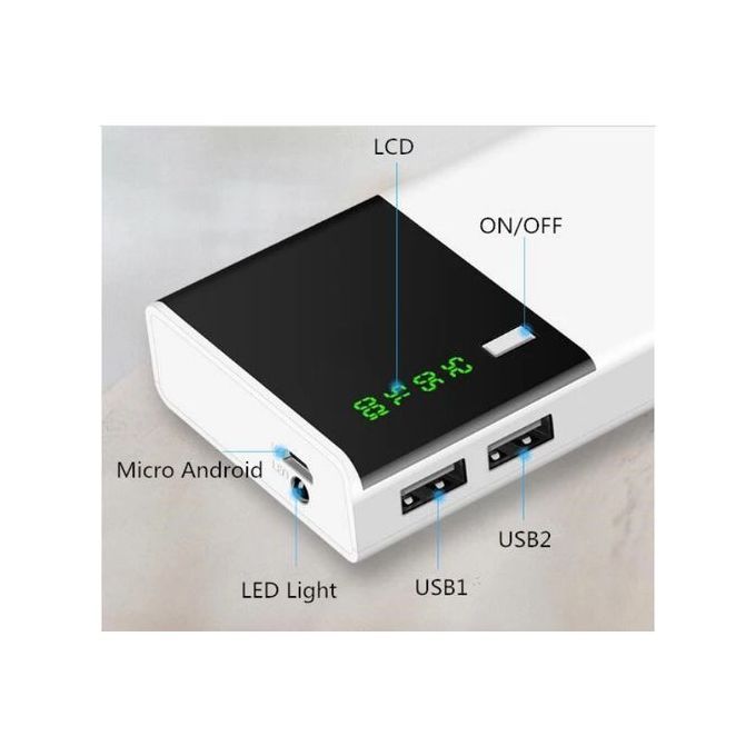 20000mAh Digital Display Power Bank With Free USB Flash Bulb
