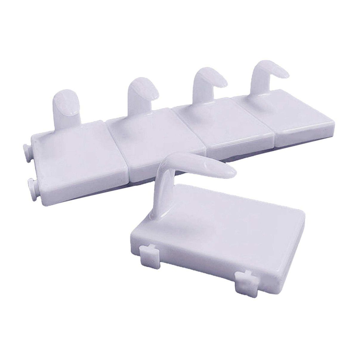 5 Pieces Practice Finger Finger Model W/ Base DIY For Acrylic White