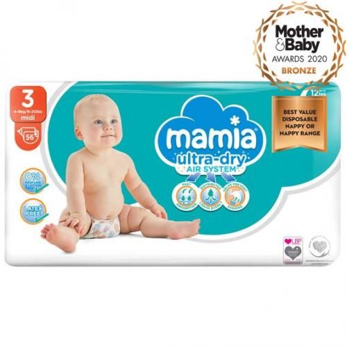 UK Ultra Dry Midi Nappies Size 3, 4-9kg (112 Pcs)